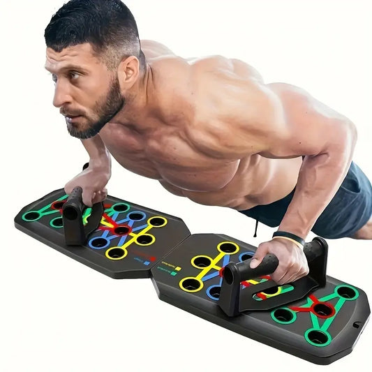 Multifunctional Push up Board with Push up Bars - Multifunctional Fitness Equipment, Home Strength Training Machine, Viral Workout Item for Fitness Enthusiasts (Home Gym Chest/Shoulder Gains)
