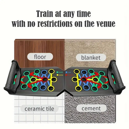Multifunctional Push up Board with Push up Bars - Multifunctional Fitness Equipment, Home Strength Training Machine, Viral Workout Item for Fitness Enthusiasts (Home Gym Chest/Shoulder Gains)