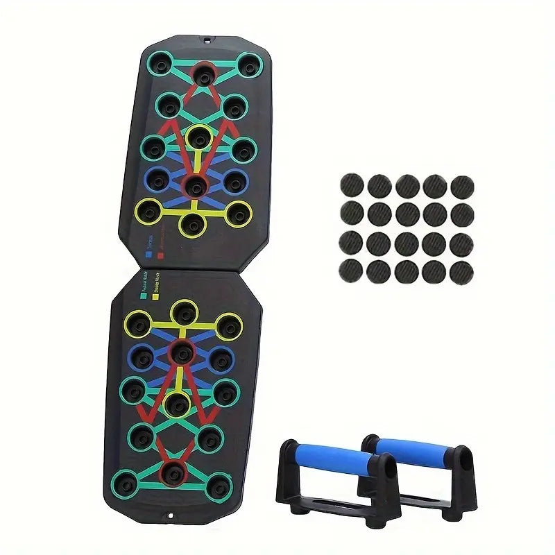 Multifunctional Push up Board with Push up Bars - Multifunctional Fitness Equipment, Home Strength Training Machine, Viral Workout Item for Fitness Enthusiasts (Home Gym Chest/Shoulder Gains)