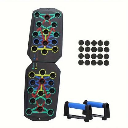 Multifunctional Push up Board with Push up Bars - Multifunctional Fitness Equipment, Home Strength Training Machine, Viral Workout Item for Fitness Enthusiasts (Home Gym Chest/Shoulder Gains)