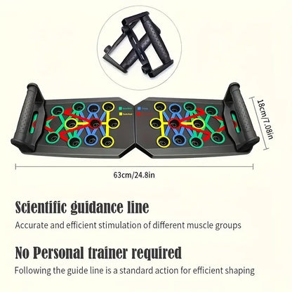 Multifunctional Push up Board with Push up Bars - Multifunctional Fitness Equipment, Home Strength Training Machine, Viral Workout Item for Fitness Enthusiasts (Home Gym Chest/Shoulder Gains)